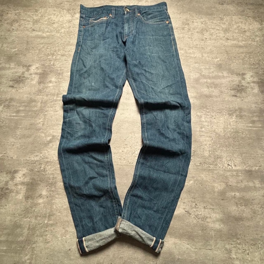 Giordano Skinny Leg Selvedge Denim Jeans Mens 29x30 Blue Vintage Collection